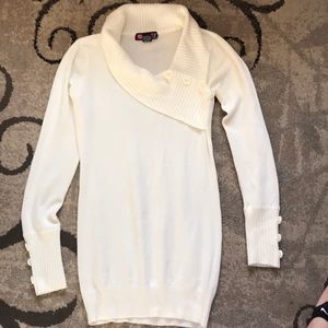 White Dress Sweater